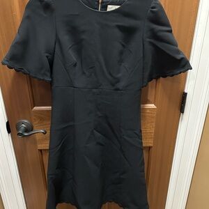 Kate Spade Black Puff Sleeve Mini Dress